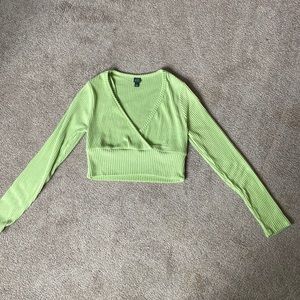 Cute sage green crop top. Size small. Perfect condition